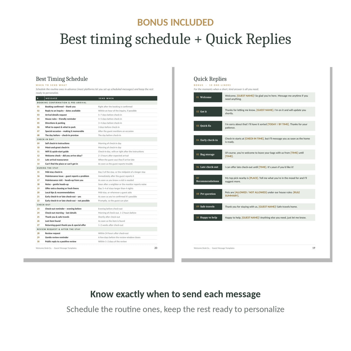 Best timing schedule