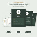 House signs bundle, 15 editable printable signs