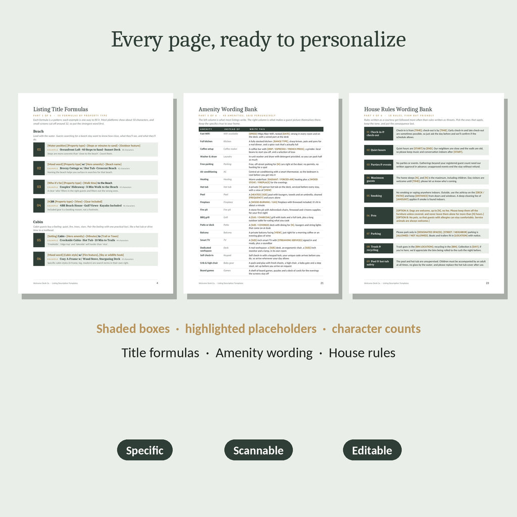 Sample pages