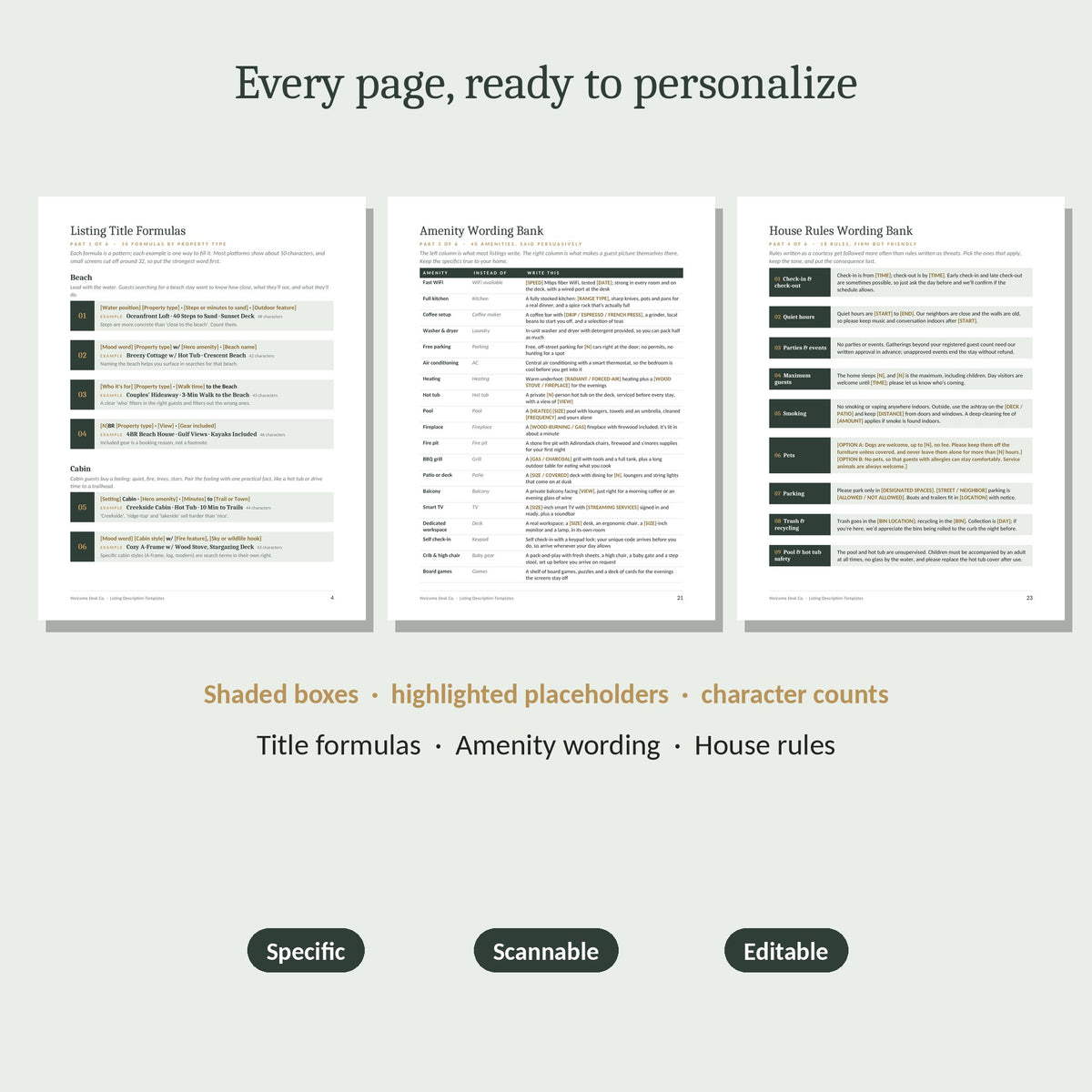 Sample pages