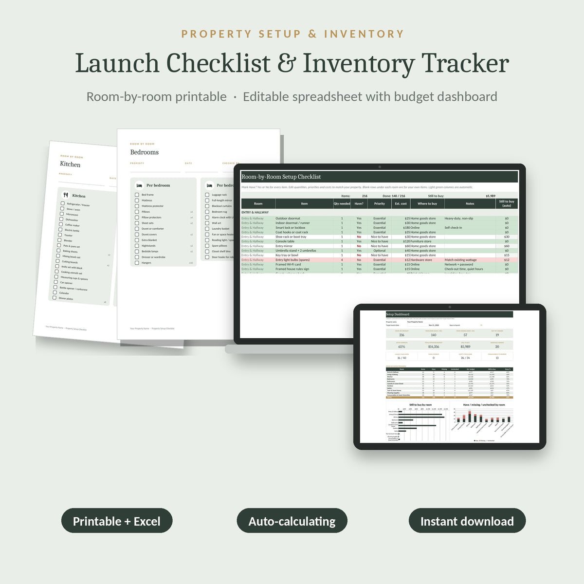 Property Setup & Inventory Checklist cover