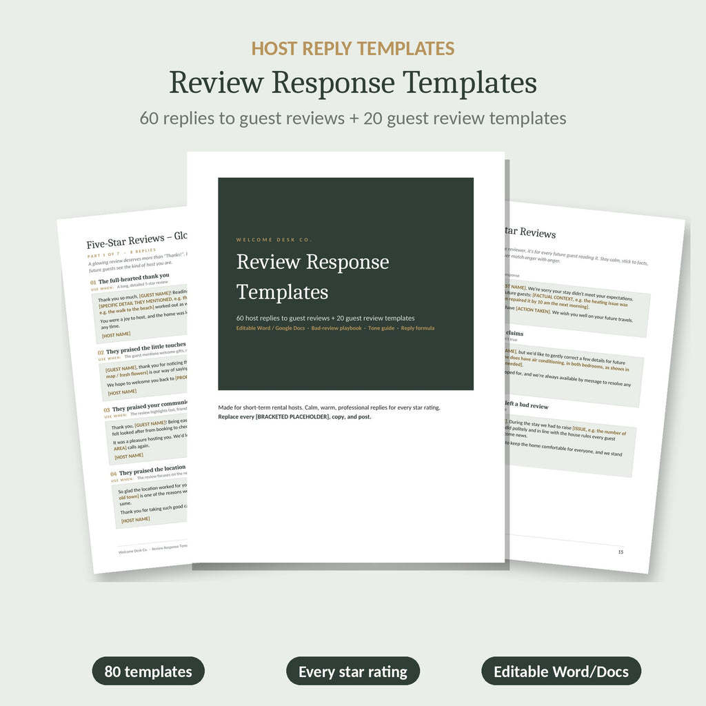 Review Response Templates cover
