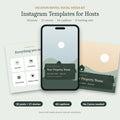 Vacation rental social media templates for Airbnb host Instagram