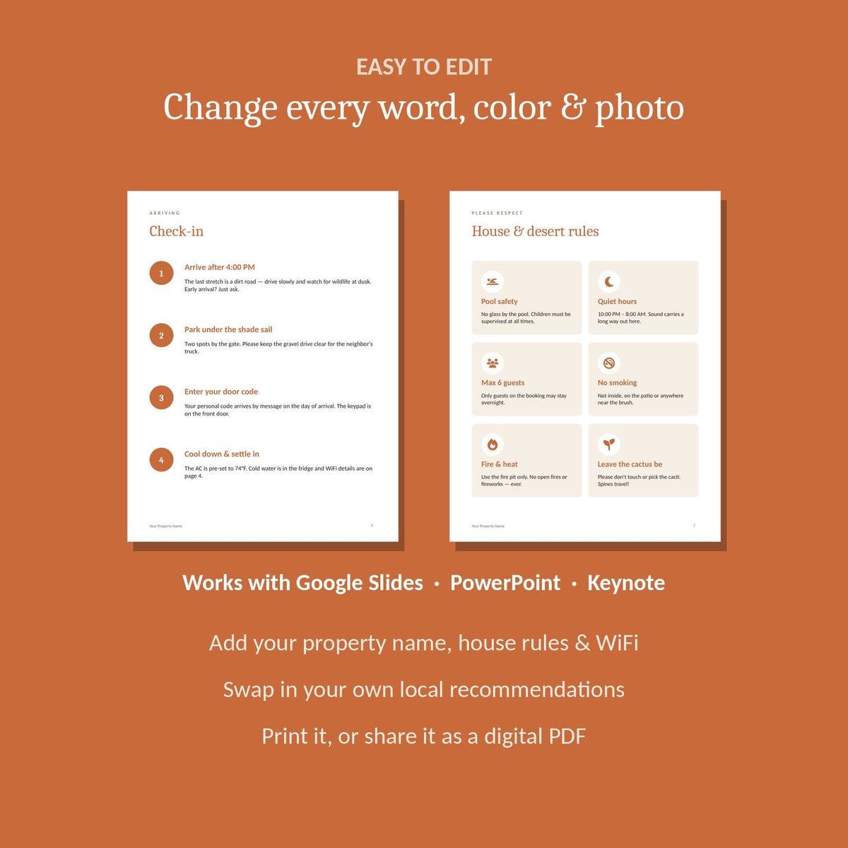 Fully editable in Google Slides, PowerPoint and Keynote