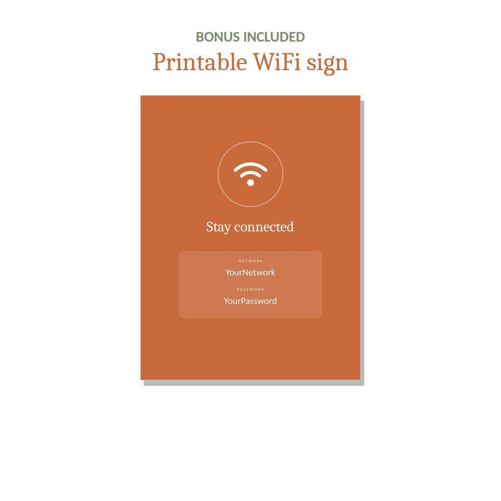 Bonus printable WiFi sign