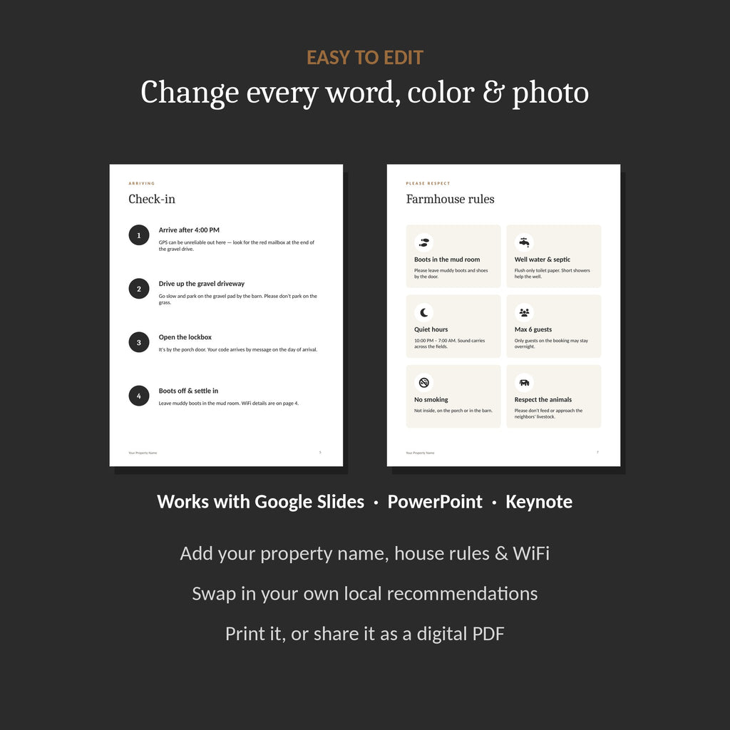 Fully editable in Google Slides, PowerPoint and Keynote