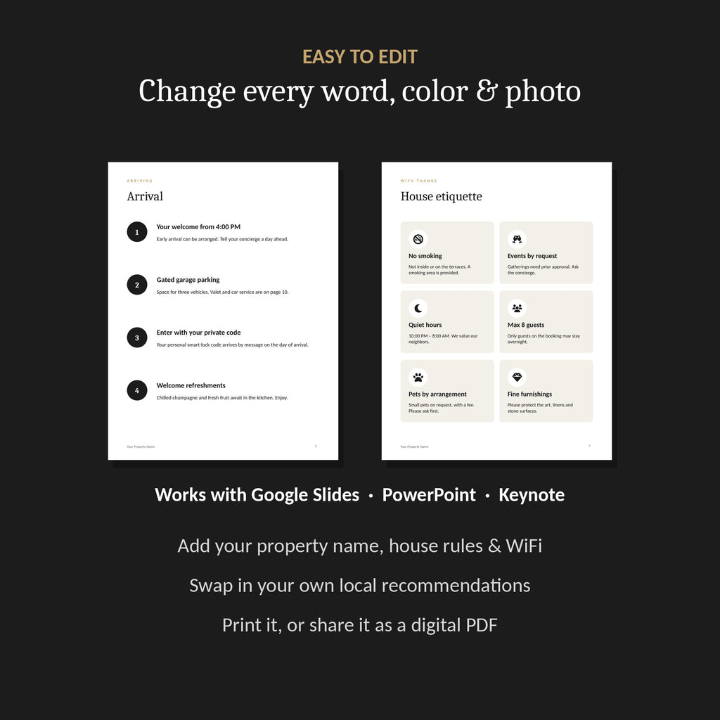 Editable in Google Slides, PowerPoint, Keynote